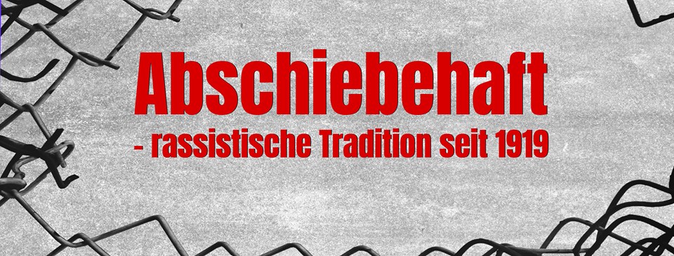 Vortrag: "100 Jahre Abschiebehaft in Deutschland – anderthalb Jahre in Dresden