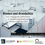 Lesung: Blumen und Brandsätze - Umgang mit Geflüchteten in Sachsen und Hamburg 1989-2023