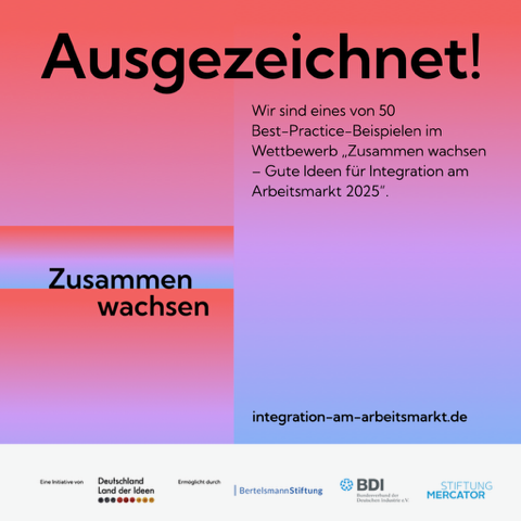 Perspektive Bleiberecht Dresden - Auszeichnung: Integration am Arbeitsmarkt