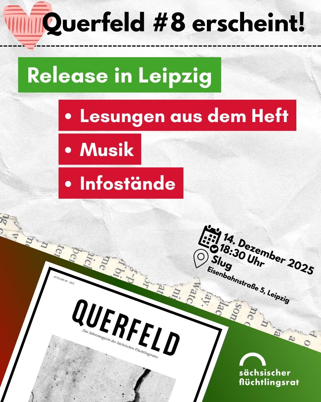 Lesung Querfeld #8 in Leipzig